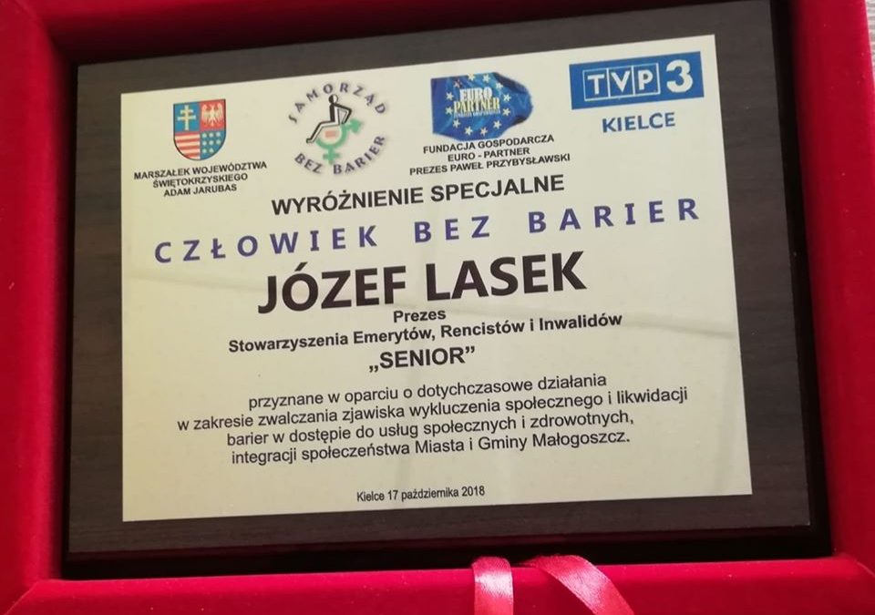 Wyróżnienie dla Józefa Laska