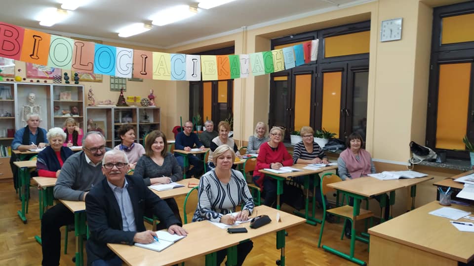 Podsumowanie semestru zajęć języka angielskiego dla Seniorów.
